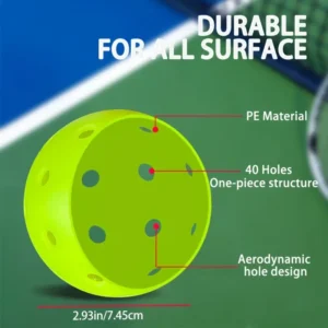 2eeb09c3-b75b-4a28-80a0-8ee9e912a787 X ACE 40 PRO Pickleballs Crack Resistant & High Visibility