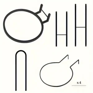 4 Tier Black Metal Sports Ball Organizer