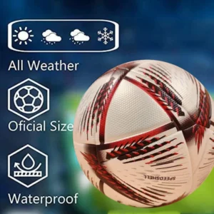 S09ca863f1d754deebdee99d829682413t.webp Professional Soccer Ball – Size 5 PU Seamless Match & Training Ball