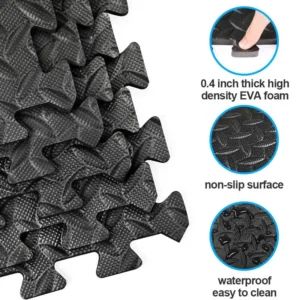 S43211e82129c46e0b22c06d21f63669dD.webp EVA Interlocking Puzzle Fitness Mat – 16-Piece Gym Floor Mat Set