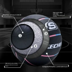 Skechers PU Basketball – Size 7 Indoor & Outdoor Training Ball
