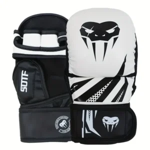 Boxing & MMA Training Gloves – PU Sanda Gloves with Velcro Wrist Protection