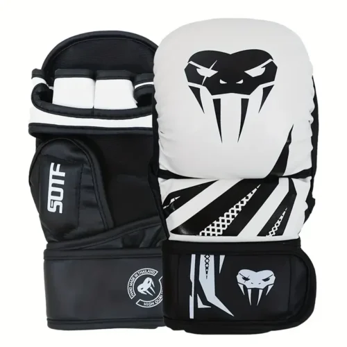 S746950205b504fc1aeb0341340d690e5R.webp Boxing & MMA Training Gloves – PU Sanda Gloves with Velcro Wrist Protection