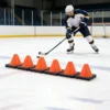 S8c6c508b5c154cff8714472e3111f249E.webp 4pcs Marking Training Road Cone Roller Hockey Weighted Pylons Skating Obstacle Roller Football Soccer Training Soft Tower