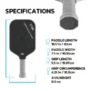 High-Grip Carbon Fiber T700 Pickleball Paddle